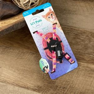 harness and 6’ leash